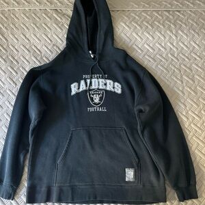 Oakland Raiders Reebok Hoodie Gridiron Classic Large Black Property Of Raiders